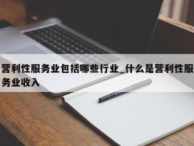 烟台营利性服务业包括哪些行业_什么是营利性服务业收入 